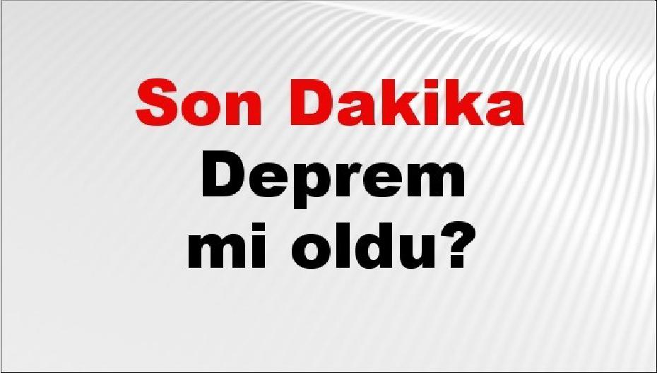 Amasya'da 13 Ağustos 2026 Son Dakika Depremleri Güncel Durumu